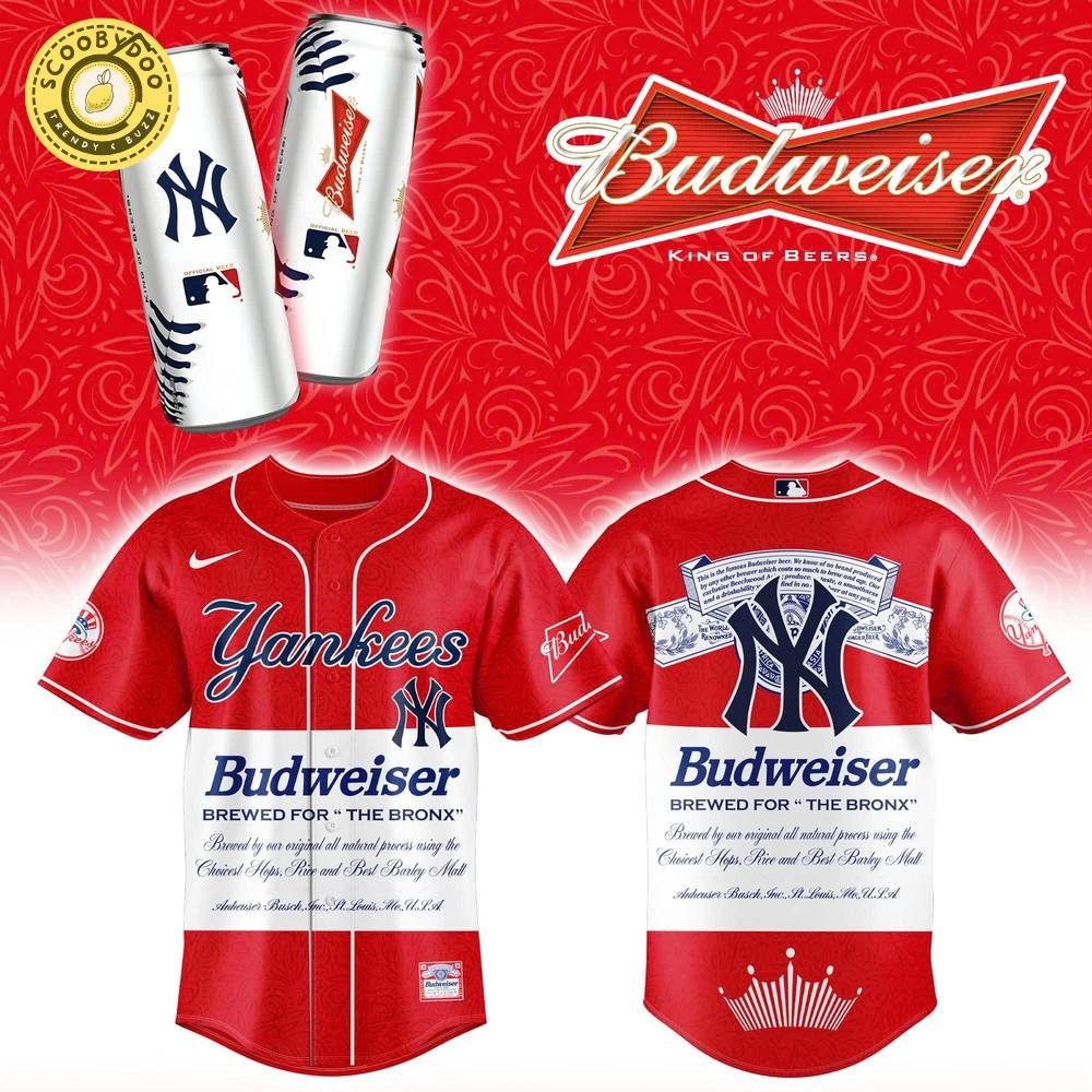 New York Yankees x Budweiser Version 2025 Baseball Jersey New York Yankees x Budweiser Version 2025 Baseball Jersey
