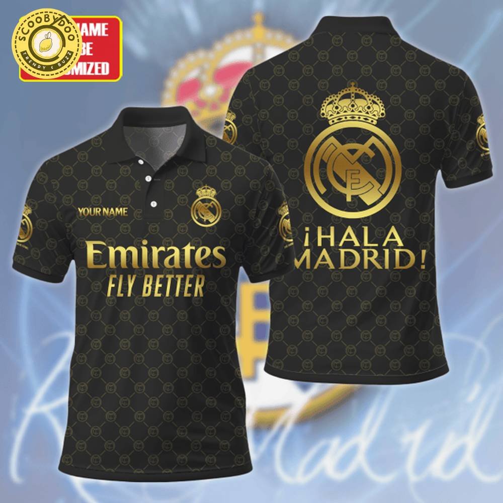 Personalized Real Madrid C.F. Polo Shirt 3D Personalized Real Madrid C.F. Polo Shirt 3D