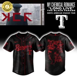 Rangers x Long Live The Black Parade Baseball Jersey