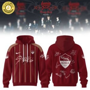 Roma X Stray Kids – Dominate World Tour 2025 Red Hoodie