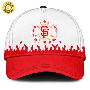 SF Giants Fire Shadow Spirit Jersey White Flame Edition
