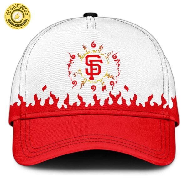 SF Giants Fire Shadow Spirit Jersey White Flame Edition