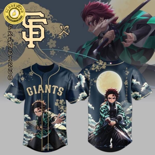 SF Giants x Wave Breathing Demon Slayer Baseball Jersey
