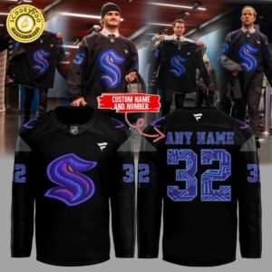 Seattle Kraken Black Hockey History Night Game 2025 Special Hockey Jersey
