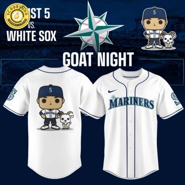 Seattle Mariners Goat Night Jersey – White Sox Game Limited Edition Baseball Jersey