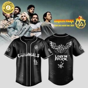 St. Louis Cardinals x Linkin Park From Zero World Tour 2025 Baseball Jersey-3D Baseball Jersey