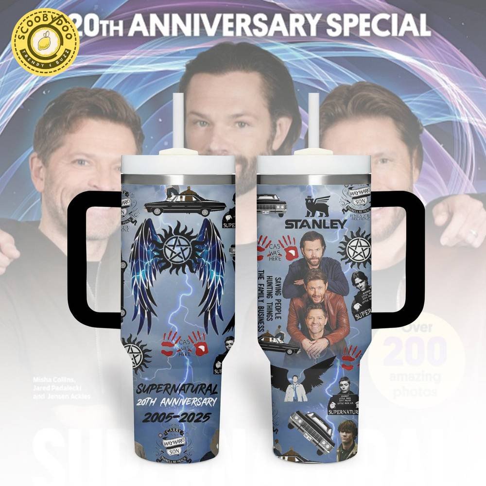 Supernatural 40oz Tumbler With Handle Supernatural 40oz Tumbler With Handle