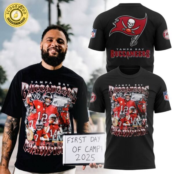 Tampa Bay Buccaneers Champions 2021 Super Bowl T-Shirt 2025