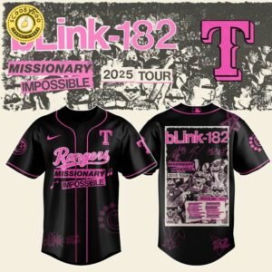 Texas Rangers Blink-182 Missionary Impossible Tour 2025 Jersey