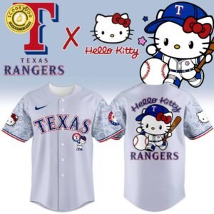 Texas Rangers x Hello Kitty Night 2025 Jersey
