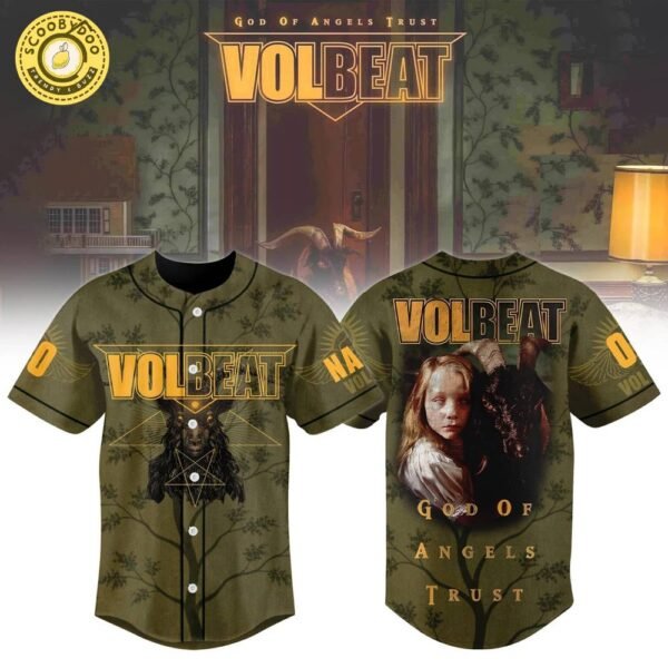 Volbeat God of Angels Trust Shirt – Dark Metal Rock Band Baseball Jersey