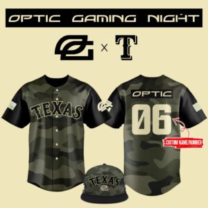 Texas Rangers x Optic Gaming Night Custom Jersey