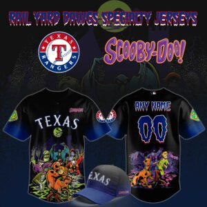 Texas Rangers x ScooBy-Doo Night 2025 Black Jersey