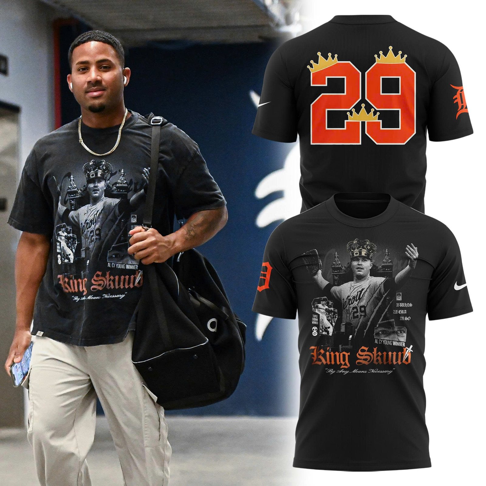 Tarik Skubal King Skuub T-Shirt Tarik Skubal King Skuub T-Shirt