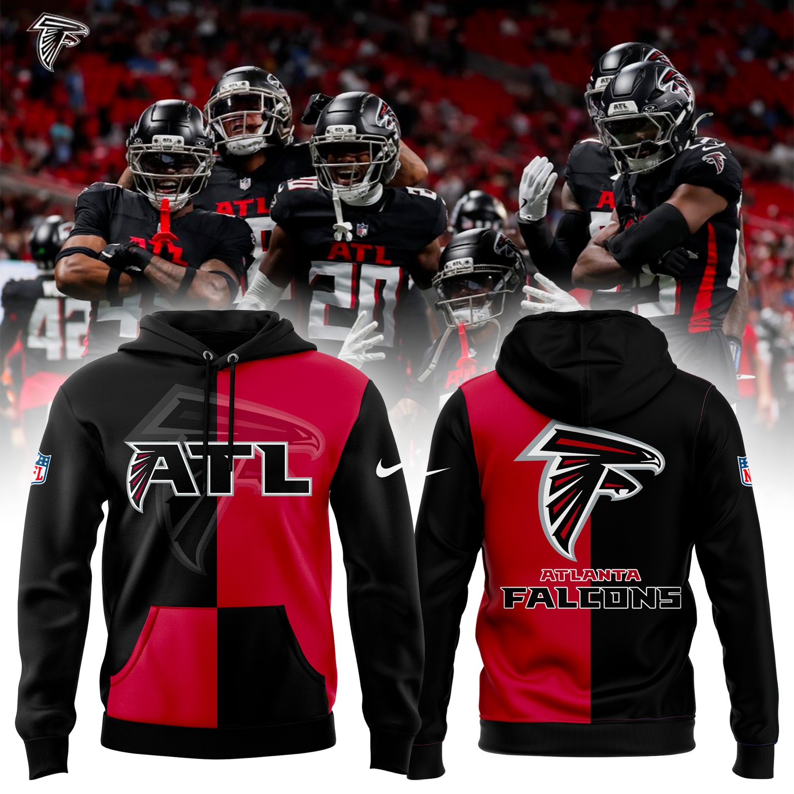 Atlanta Falcons NFL 2025 New Pullover Hoodie Atlanta Falcons NFL 2025 New Pullover Hoodie