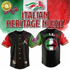 Atlanta Braves x Italian-American Heritage Month Edition-3D Baseball Jersey