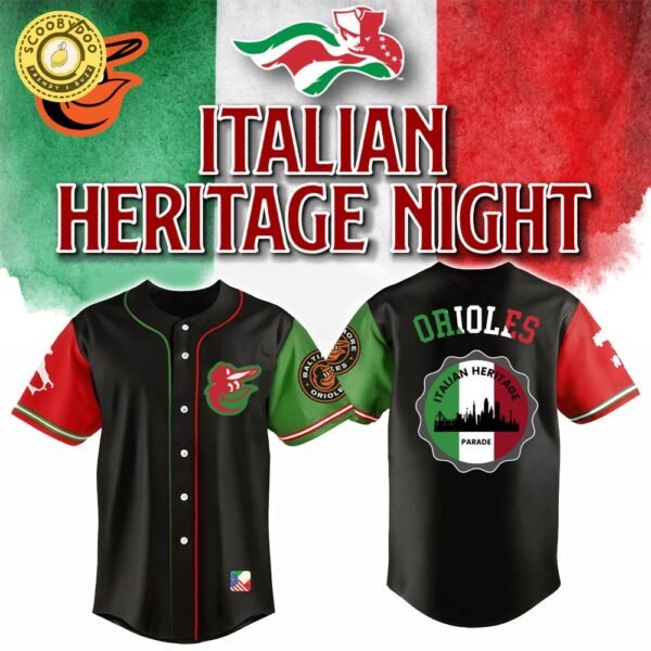 Baltimore Orioles x Italian-American Heritage Month Edition-3D Baseball Jersey