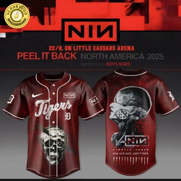 Detroit Tigers X Nine Inch Nails – Peel It Back Tour 2025 Limited Merch