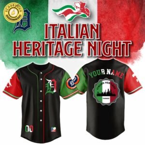 Detroit Tigers x Italian-American Heritage Month Edition-3D Baseball Jersey