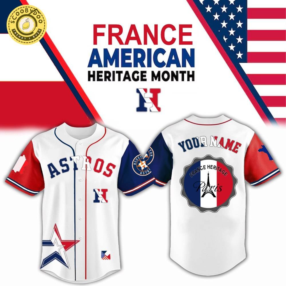 Houston Astros x France Heritage Month Edition-3D Baseball Jersey Houston Astros x France Heritage Month Edition-3D Baseball Jersey