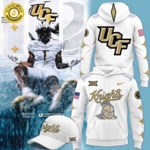 Men’s Nike New UCF Knights Football White Uni Debut Hoodie