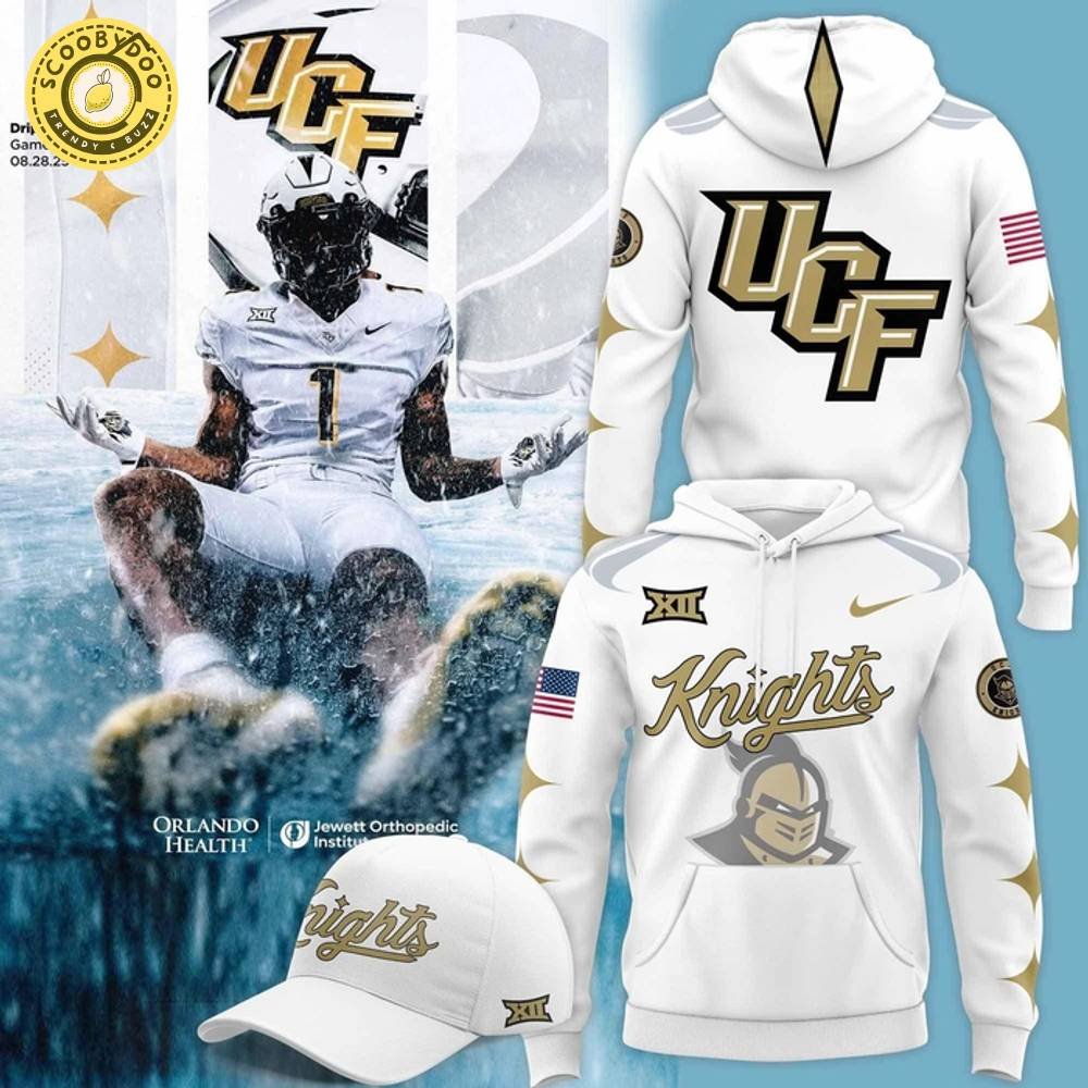 Men's Nike New UCF Knights Football White Uni Debut Hoodie Men's Nike New UCF Knights Football White Uni Debut Hoodie
