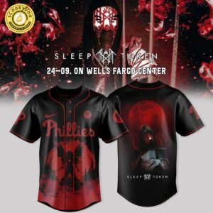 Philadelphia Phillies x Sleep Token: Even in Arcadia Tour Merch Black Jersey