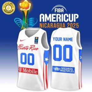 Puerto Rico Men’s National Basketball Team – 2025 FIBA V.Basketball Jersey Custom