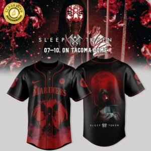 Seattle Mariners x Sleep Token: Even in Arcadia Tour Merch Black Jersey