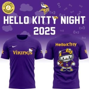 Special New Vikings x Hello Kitty Tshirt 2025