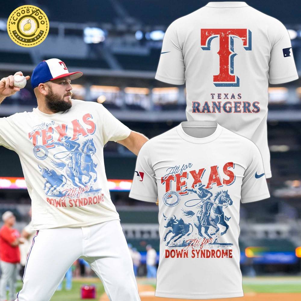 Texas Rangers Foundation on Down syndrome Awareness Day T-Shirt 2025 Texas Rangers Foundation on Down syndrome Awareness Day T-Shirt 2025