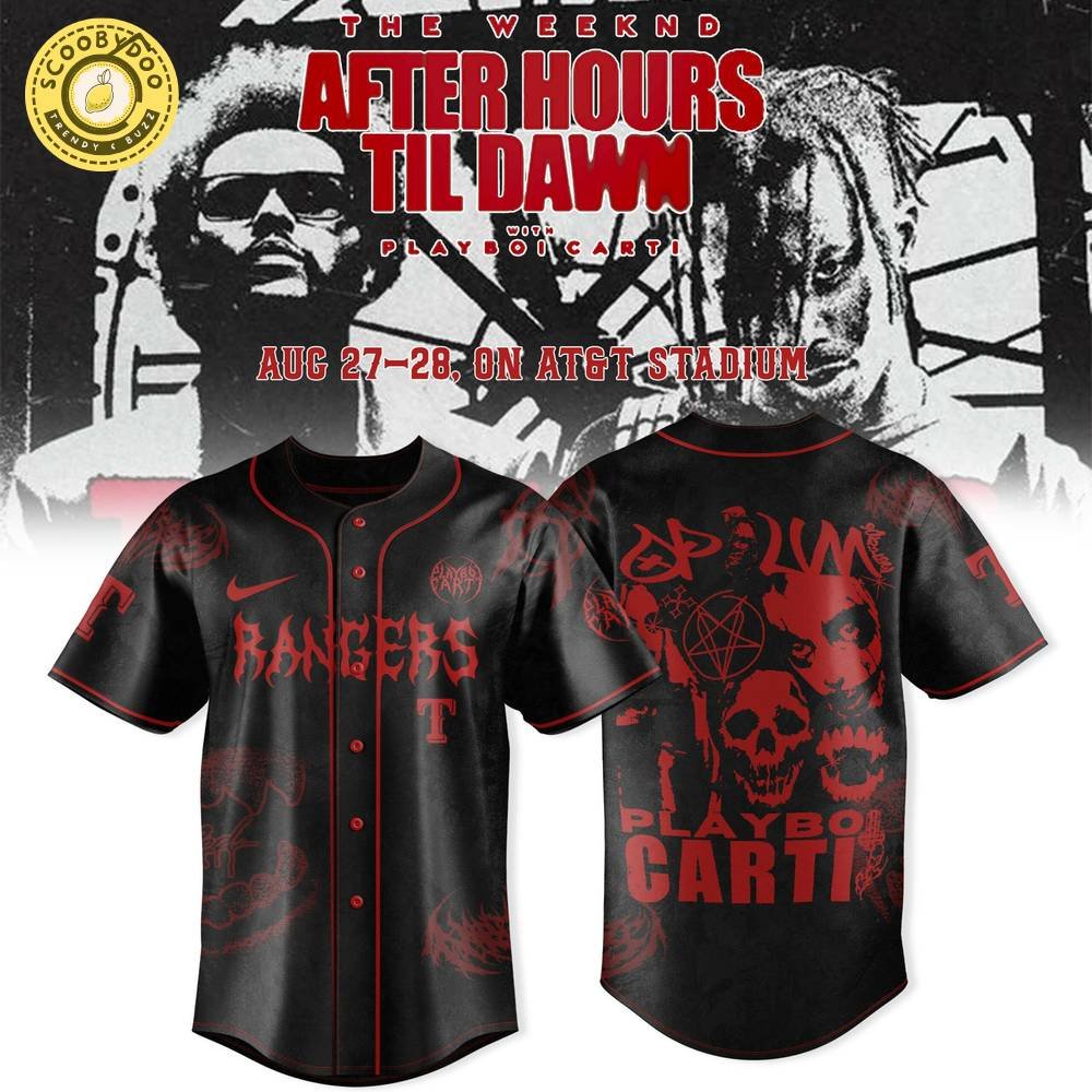 Texas Rangers x Playboi Carti – The Weeknd’s NA Tour Limited Fan Merch Texas Rangers x Playboi Carti – The Weeknd’s NA Tour Limited Fan Merch