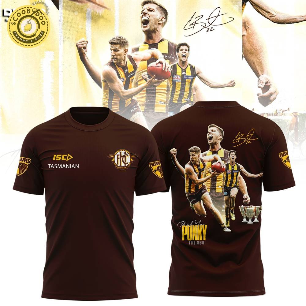 Thank You Luke Breust Hawthorn Hawks Limited Edition Shirt Thank You Luke Breust Hawthorn Hawks Limited Edition Shirt