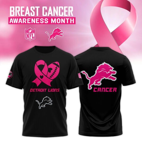 Detroit Lions The Breast Cancer Awareness Month 2025 Limited TShirt