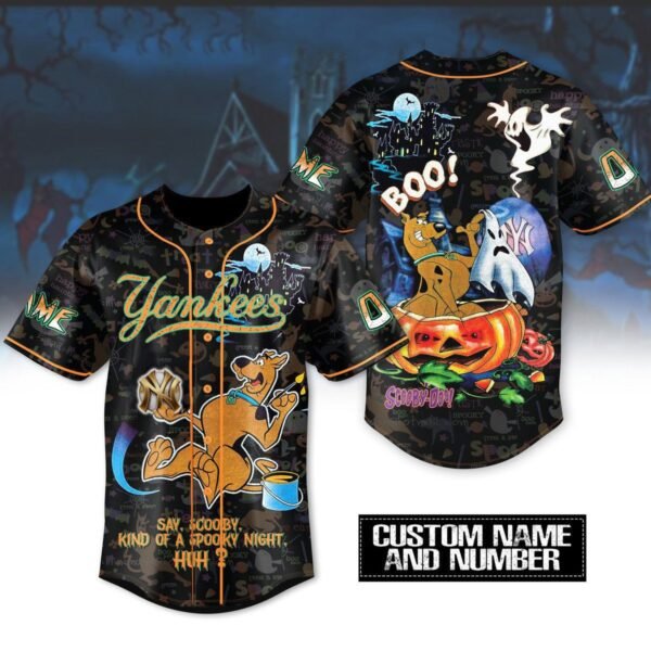 New York Yankees x Scooby-Doo Halloween Special-3D Baseball Jersey