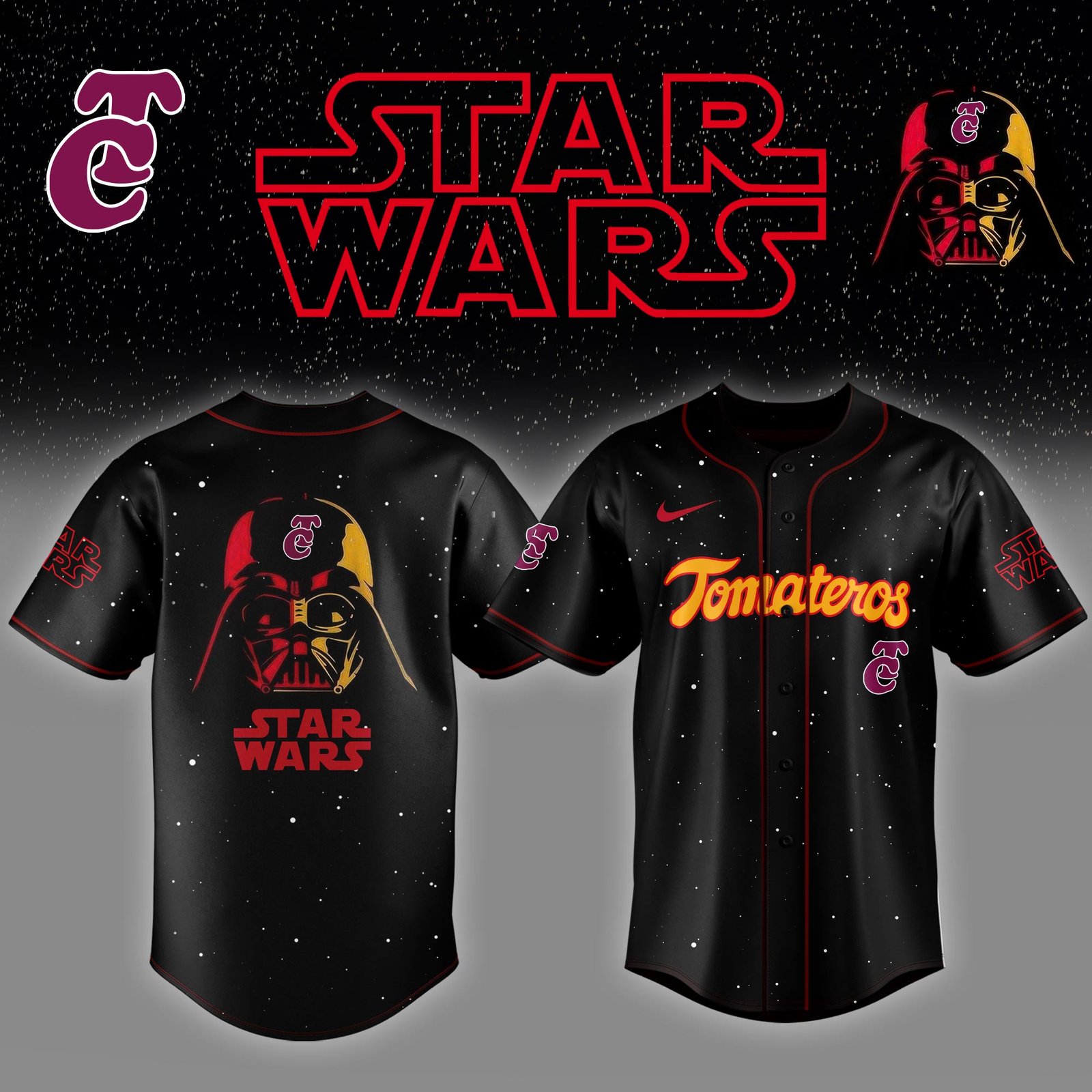Tomateros de Culiacán x StarWars Special Edition Custom Jersey Tomateros de Culiacán x StarWars Special Edition Custom Jersey