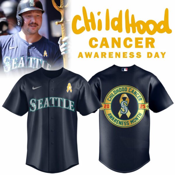 Seattle Mariners Child Hood Cancer awareness Jersey