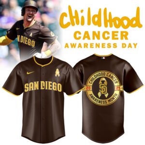 San Diego Padres Child Hood Cancer awareness Jersey