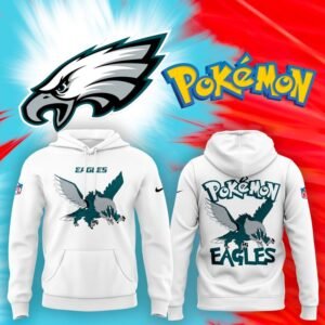 Philadelphia Eagles x Pokemon 2025 Hoodie (White)