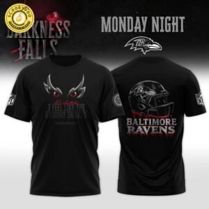 Baltimore Ravens “Darkness Falls” 2025 NFL Special Editions T-Shirt