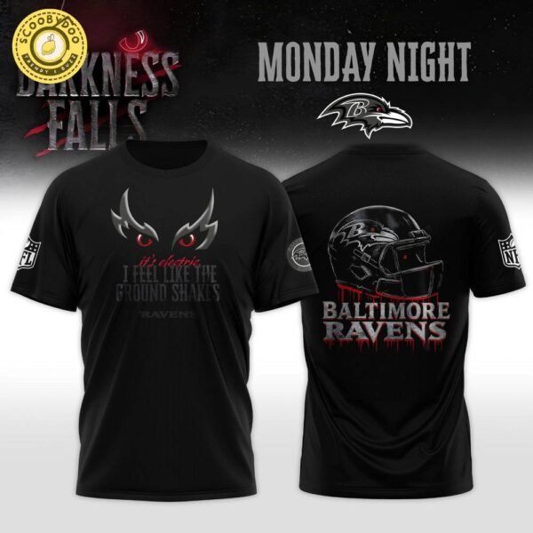 Baltimore Ravens “Darkness Falls” 2025 NFL Special Editions T-Shirt