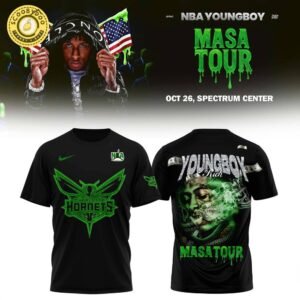 Charlotte Hornets X NBA Young Boy: MASA Tour Merch Shirt