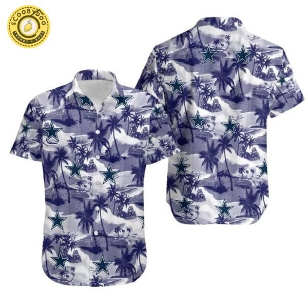 Dallas Cowboys Coconut Tree Hawaiian Shirt
