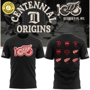 Detroit Red Wings Centennial Original Limited T-shirt 2025