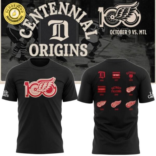 Detroit Red Wings Centennial Original Limited T-shirt 2025