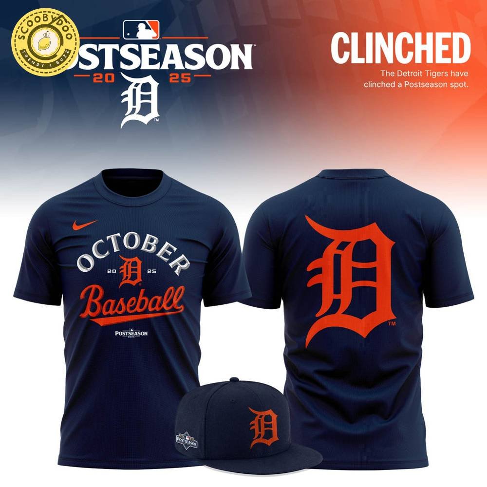 Detroit Tigers 2025 MLB Postseason Limited T-shirt Detroit Tigers 2025 MLB Postseason Limited T-shirt