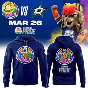 Men’s Edmonton Oilers Navy Team Pride Logo Hoodie