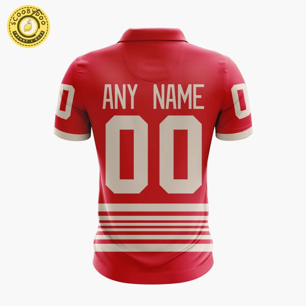 NHL Detroit Red Wings Personalized Centennial Polo Design