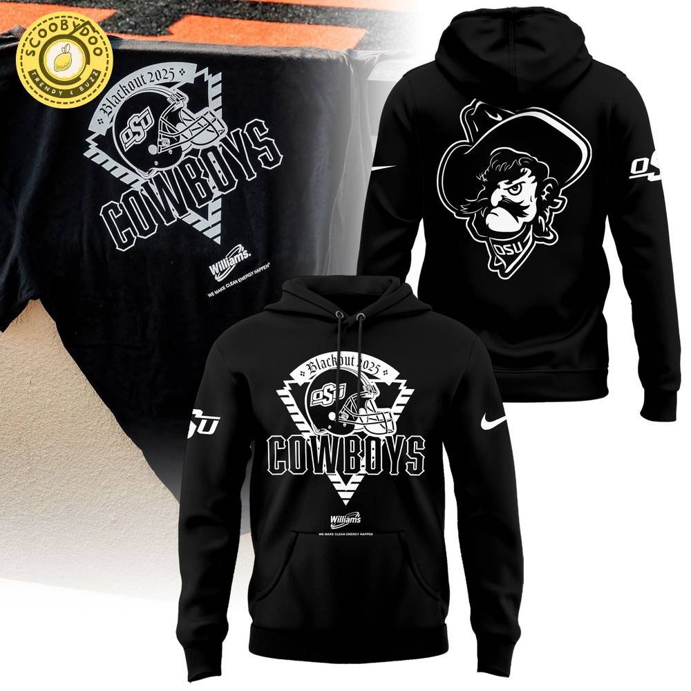 Oklahoma State Cowboys – Blackout 2025 Hoodie Oklahoma State Cowboys – Blackout 2025 Hoodie