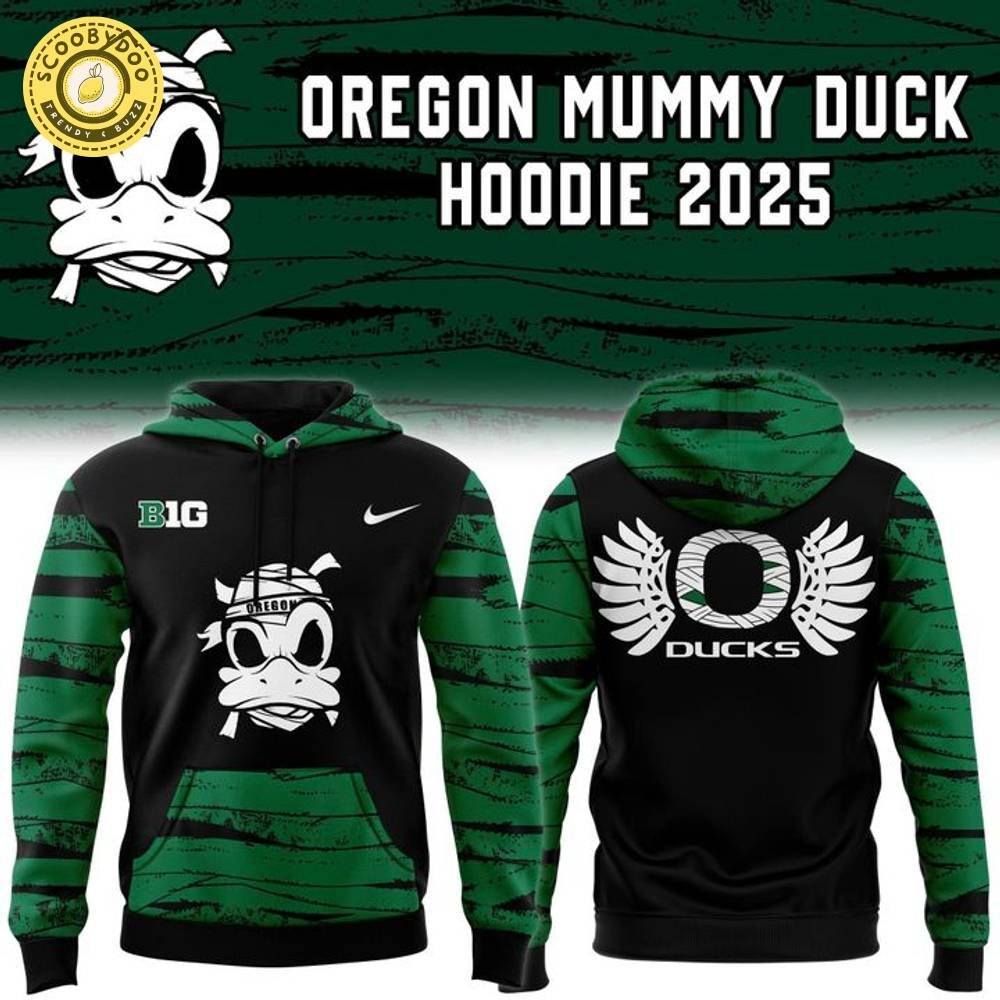 Oregon Ducks Mummy Mode White Hoodie Oregon Ducks Mummy Mode White Hoodie